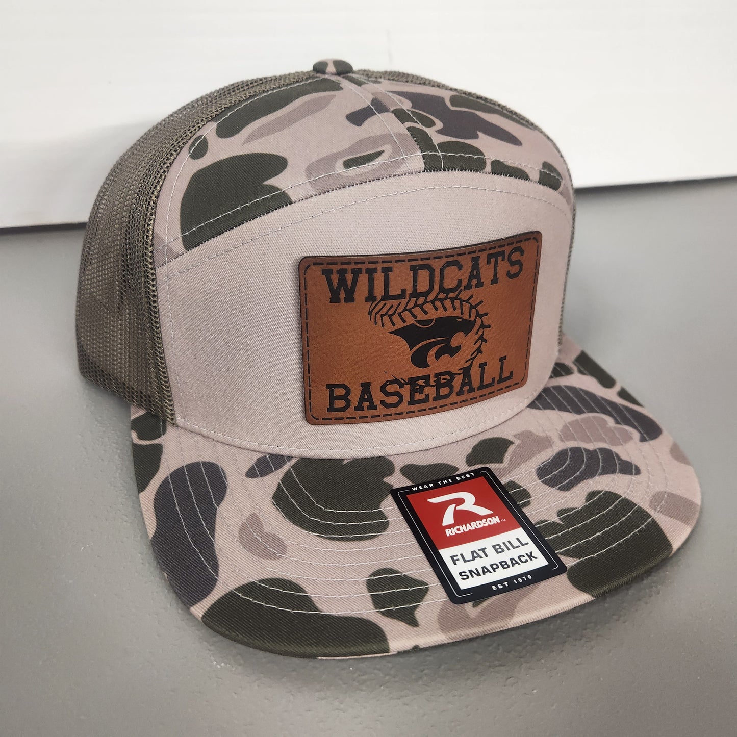 Wildcat Pride Baseball Hats with Laser Engraved Patch