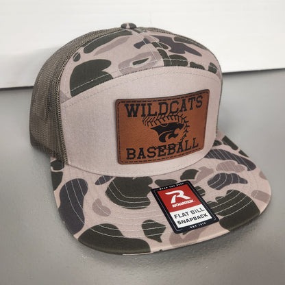 Wildcat Pride Baseball Hats with Laser Engraved Patch