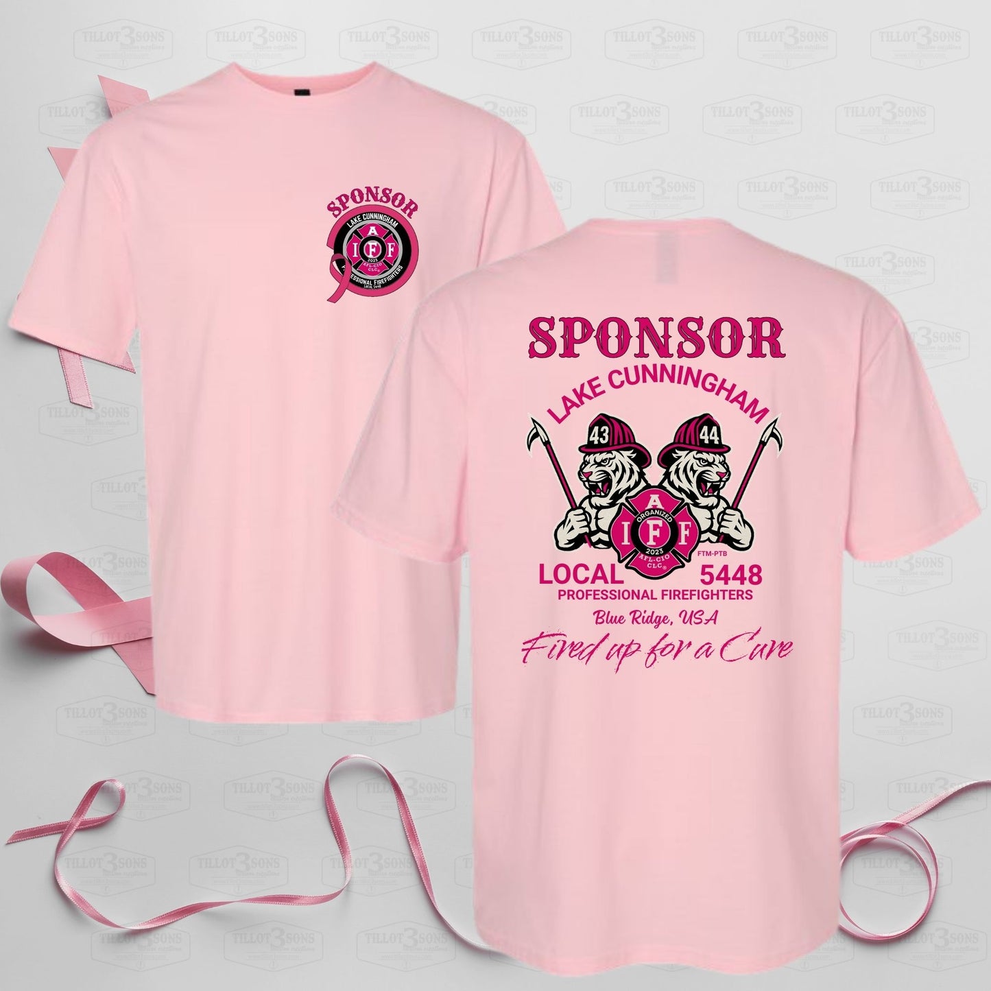 Lake Cunningham Fire Department  - IAFF SPONSORS Breast Cancer Awareness t-shirts