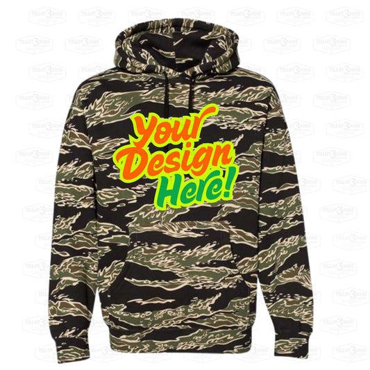 Tiger Camo - Heavyweight Hooded Sweatshirt