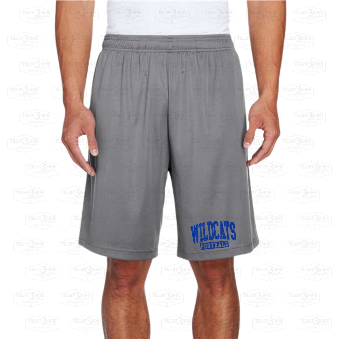 Wildcats Football Performance Shorts - ADULT