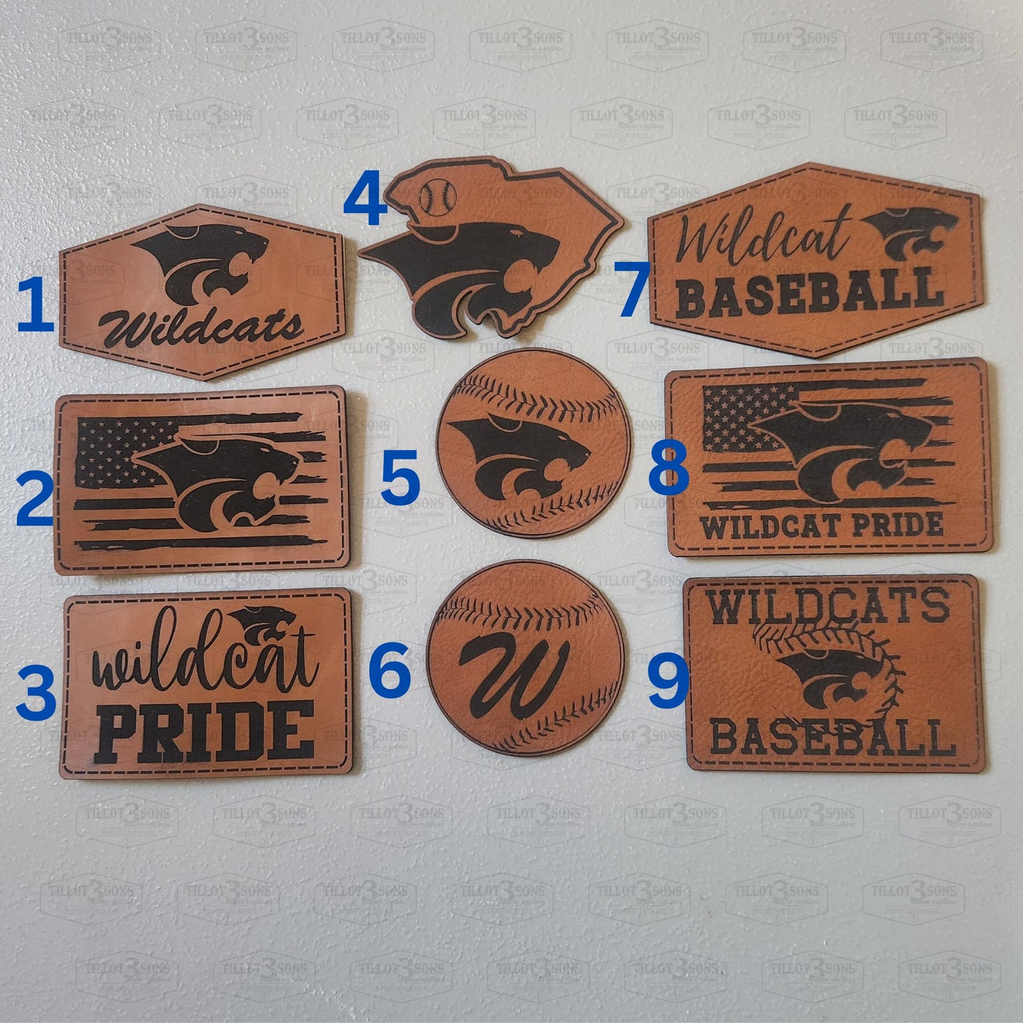 Wildcat Pride Baseball Hats with Laser Engraved Patch